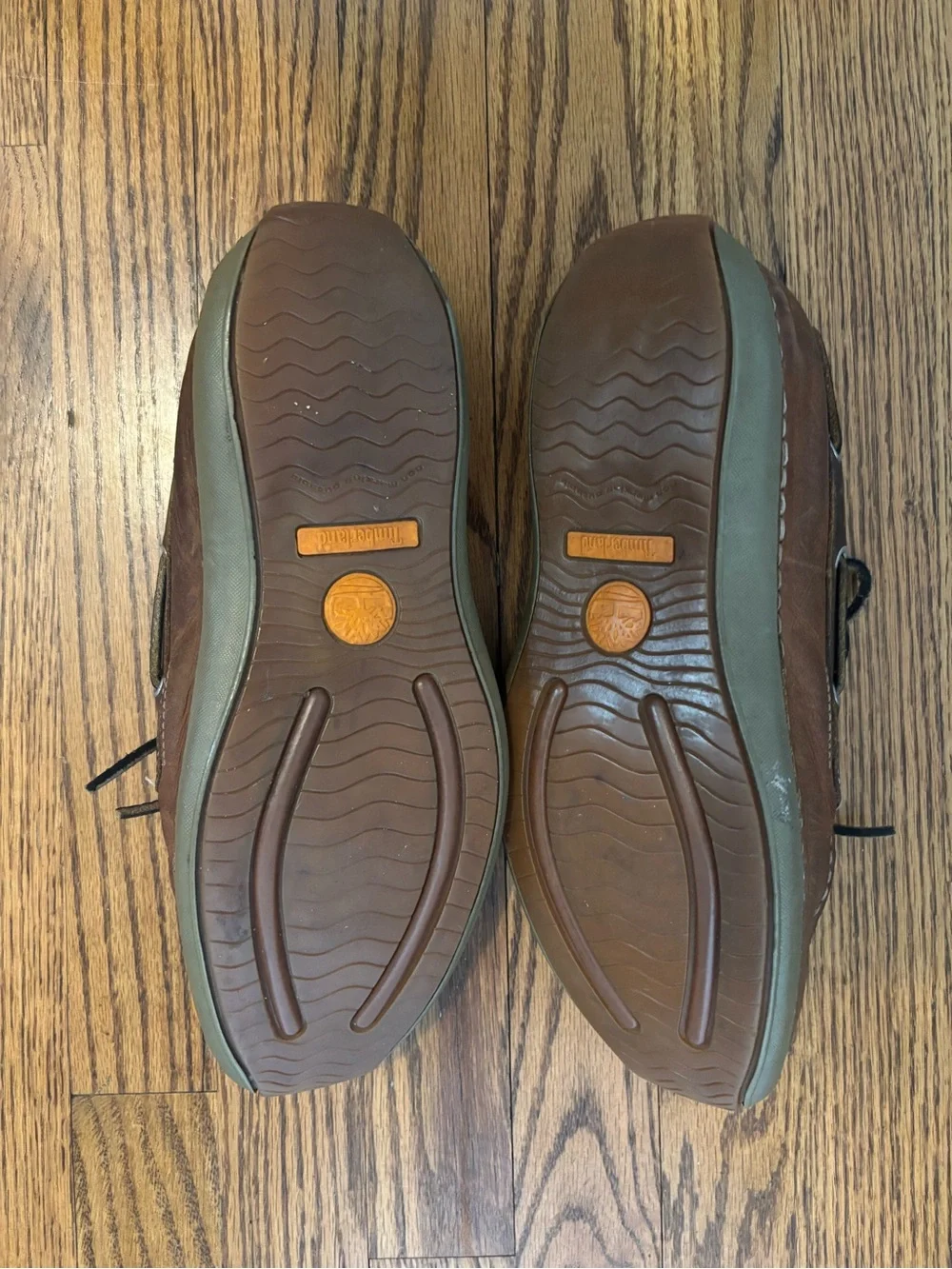 Timberland Men's Classic 2-Eye Brown Leather Boat Shoes - Size 10.5 M